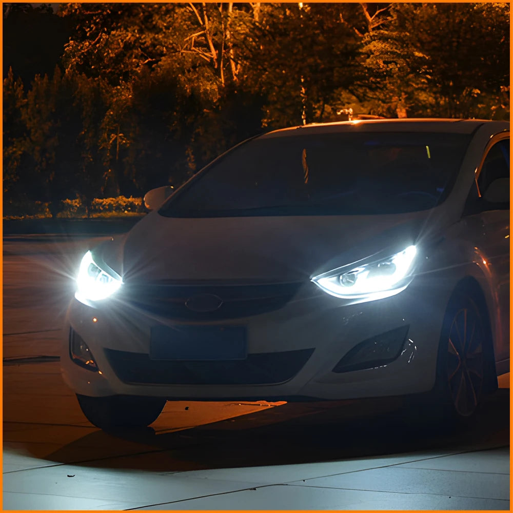 Car Light for Hyundai Elantra V Langdong 2012-2016 LED Auto Headlight Assembly Upgrade High Configure Design Bifocal Lens Lamp