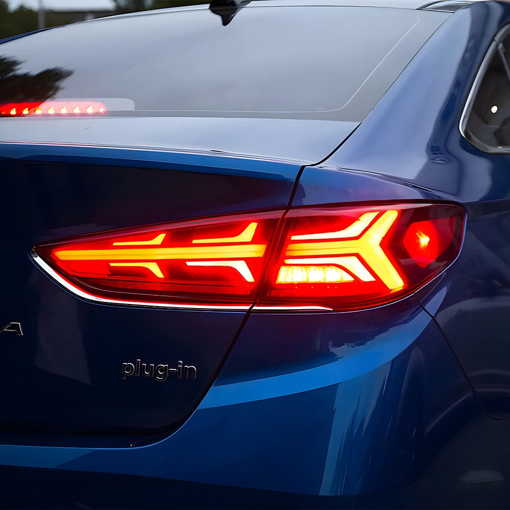 LED Tail Lights for Hyundai Sonata 2018-2019 – Dynamic Sequential Signal & Start-Up Animation Rear Lamp Upgrade