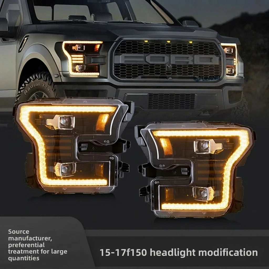 VLAND LED Headlights for Ford F-150 – Start-Up Animation, Dynamic DRL &amp; Sequential Turn Signals