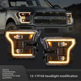 VLAND LED Headlights for Ford F-150 – Start-Up Animation, Dynamic DRL &amp; Sequential Turn Signals