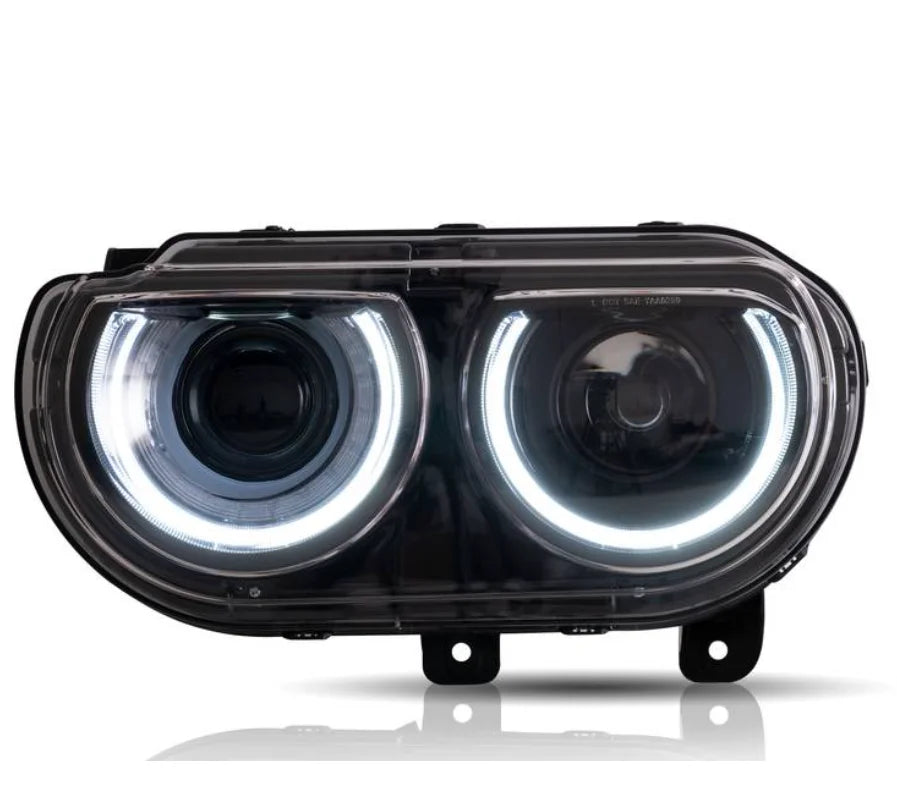 LED Projector Headlights for Dodge Challenger 2008-2014 – Front Lamp Assembly Upgrade. OE Number: 5028779AA