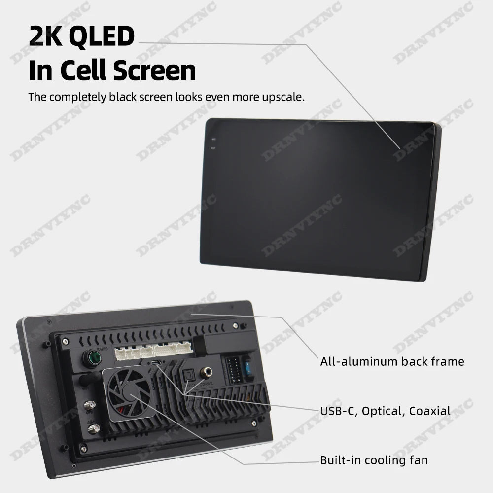 9.5" Android 13 Car Stereo for Hyundai Elantra 2021-2024 – 2K QLED Display, Wireless CarPlay & GPS Navigation
