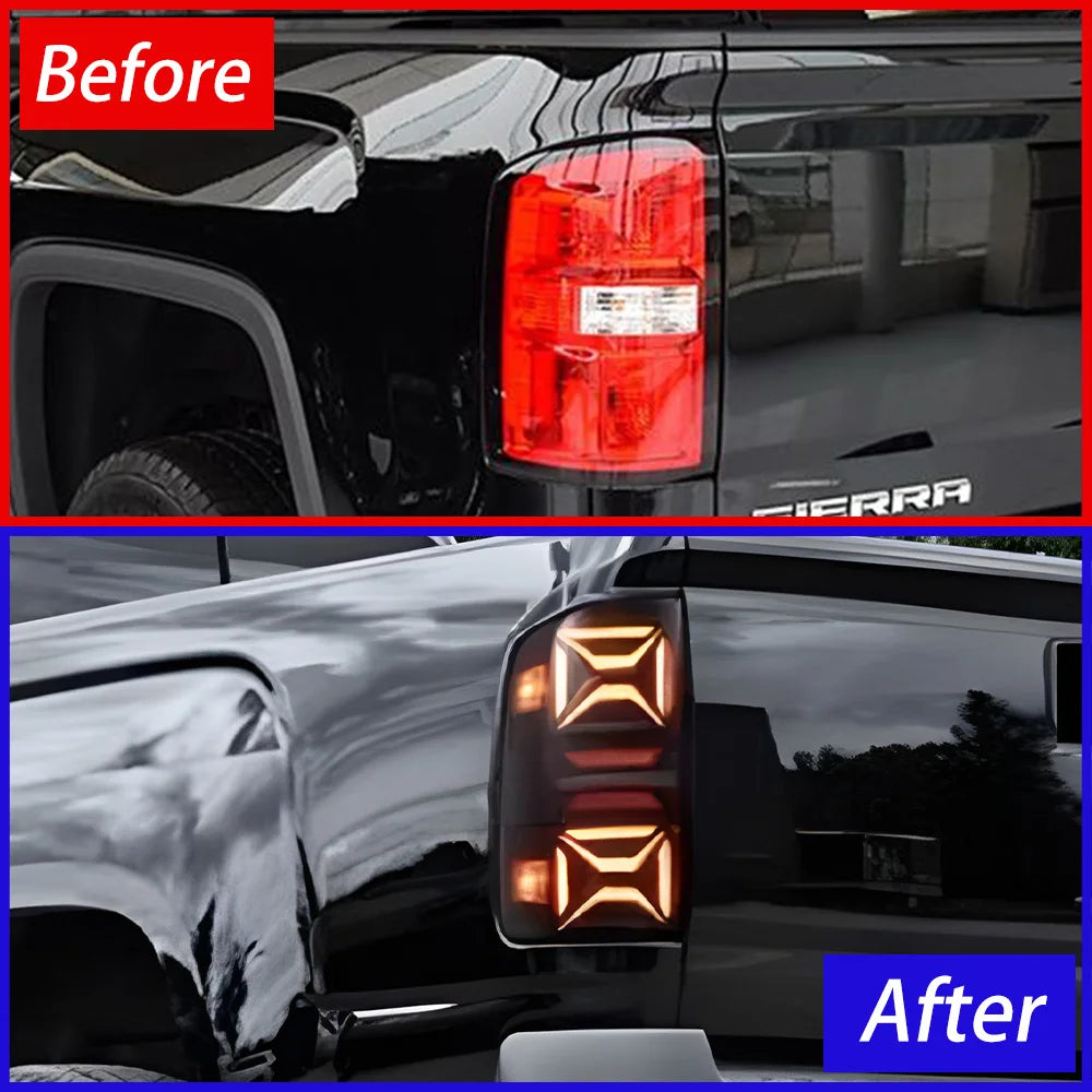 LED Tail Lights for GMC Sierra 2014-2018 – Plug & Play Rear Light Upgrade