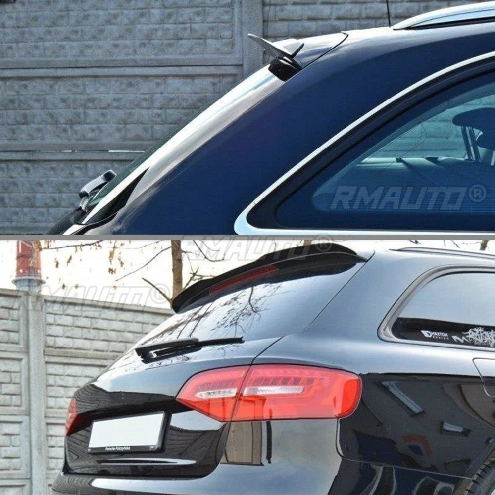 Rear Roof Spoiler for Audi A4 B8 / B8.5 Avant &amp; Allroad (2008–2016) – ABS Trunk Lid Tail Wing