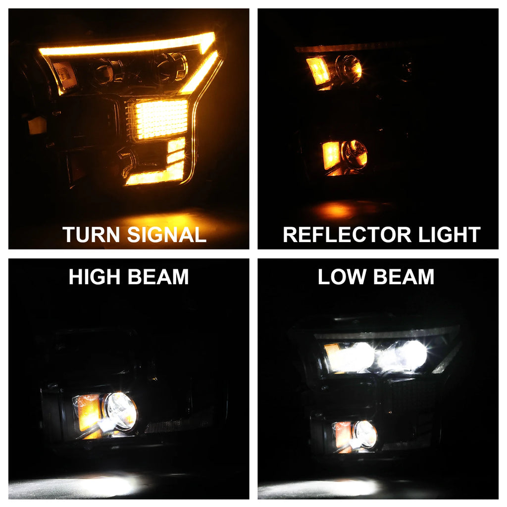 LOYO LED Headlights for Ford F-150 2015-2017 – Start-Up Animation, DRL & Sequential Turn Signals