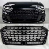 Grille centrale de pare-chocs avant style S8 pour Audi A8 et S8 D5 (2017-2019)