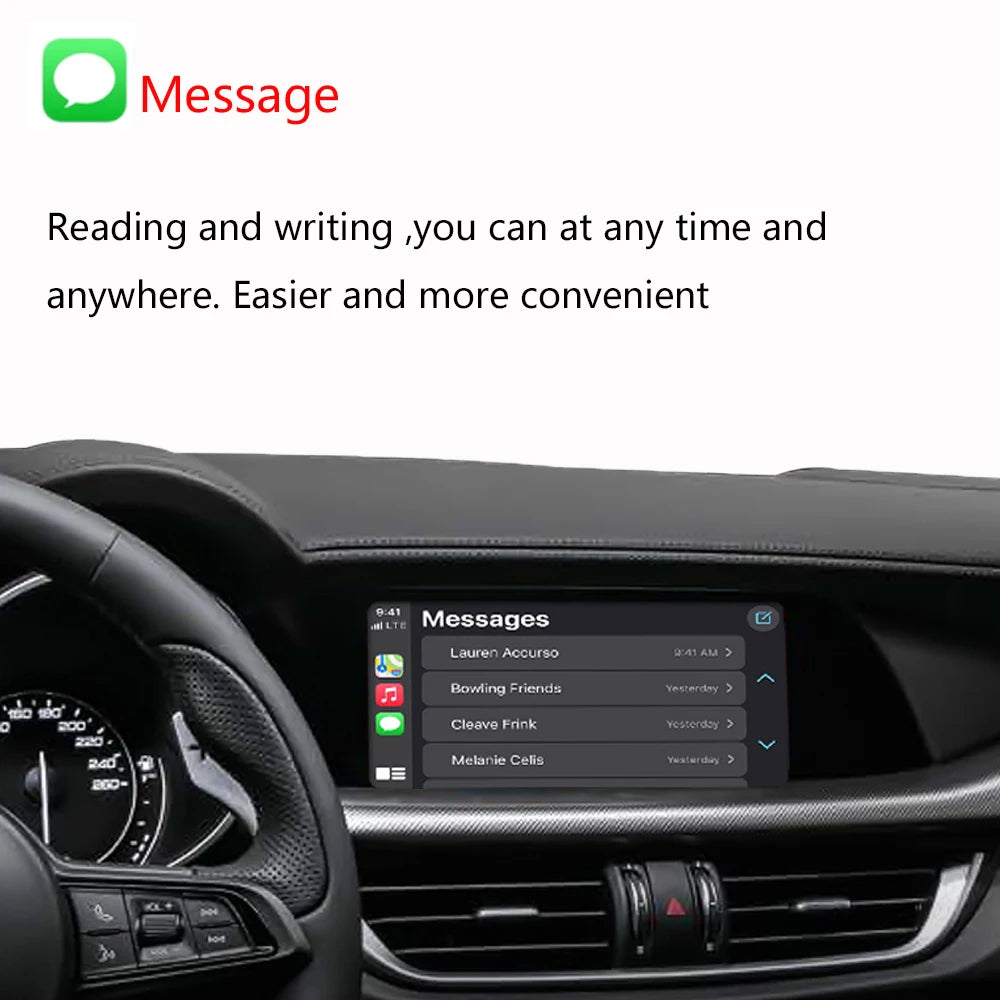 Dckloer Wireless Apple CarPlay &amp; Android Auto Interface for Alfa Romeo Giulia &amp; Stelvio (2015-2019)