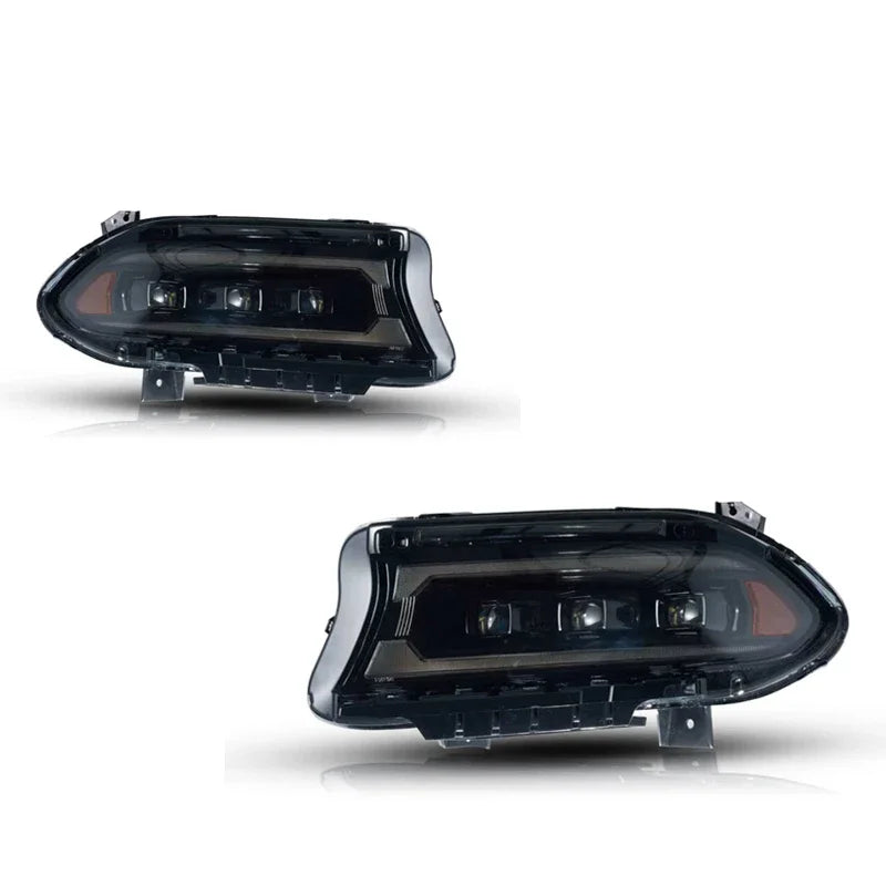 LED Projector Headlights for Dodge Charger 2015-2020 with Daytime Running Lights