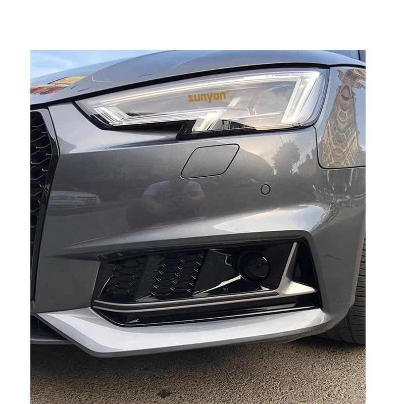 S4 Style Front Fog Light Grille with ACC for Audi A4L (2017-2019)