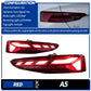 For 2017-2020 Audi A5 RS5 Style Modified Tail Light Assembly, LED Lens, 30W 12V DRL & Sequential Turn Signals