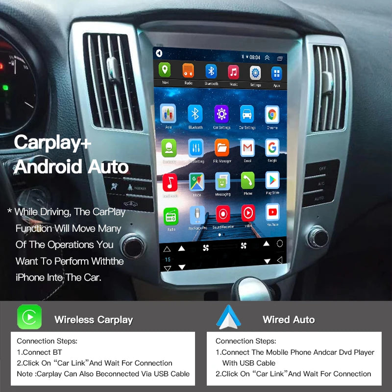 HFMidia 12.8 inch vertical radio for Lexus RX – image 4