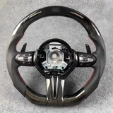 Performance Carbon Fiber Steering Wheel for BMW – Leather & Alcantara Sport Design