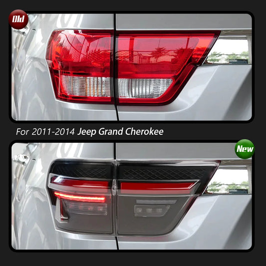 TYPY for JEEP Grand Cherokee Taillight Assemblies with LED Rear Lights Running Lights Turn Signals Plug and Play 2011-2013