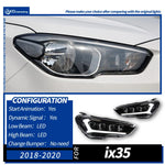 LED Projector Headlights for Hyundai IX35 / Tucson – Dynamic Turn Signals & Premium DRL Upgrade