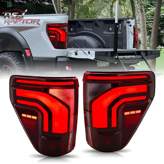 RSJ LED Tail Lights for Ford F-150 2021-2025 – Dynamic Brake Lights & Turn Signals