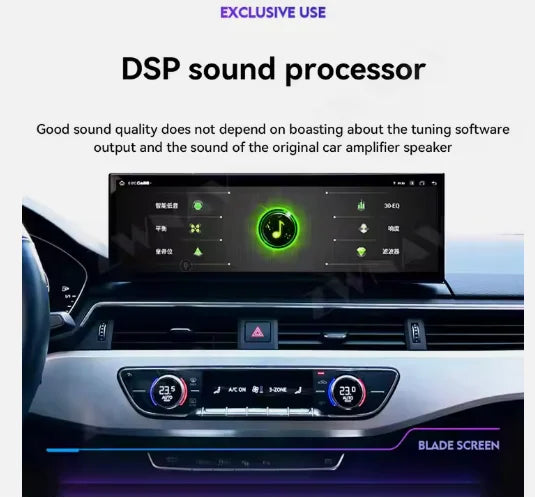 ZWNAV 14.9" Android Car Stereo for Audi A4L &amp; A5 (2017–2019) – 3K Wireless CarPlay &amp; Android Auto