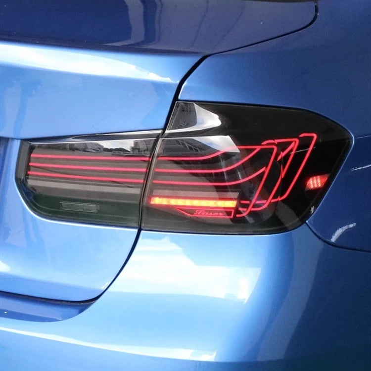 RGB LED Tail Lights for BMW F30, F35 &amp; F80 (2012–2020) | Smoke Lens Plug and Play Upgrade