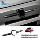 Real Dry Carbon Fiber Front Badge Whiskers Logo Frame for Abarth 595 &amp; 695 (2012–2023)