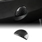 Real Carbon Fiber Glovebox Button Cover for Fiat 500 &amp; Abarth 595 (2011–2023)