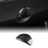 Real Carbon Fiber Glovebox Button Cover for Fiat 500 &amp; Abarth 595 (2011–2023)