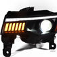 LED Headlight Assembly for Jeep Grand Cherokee 2014-2022 – DRL & Dynamic Turn Signal Upgrade