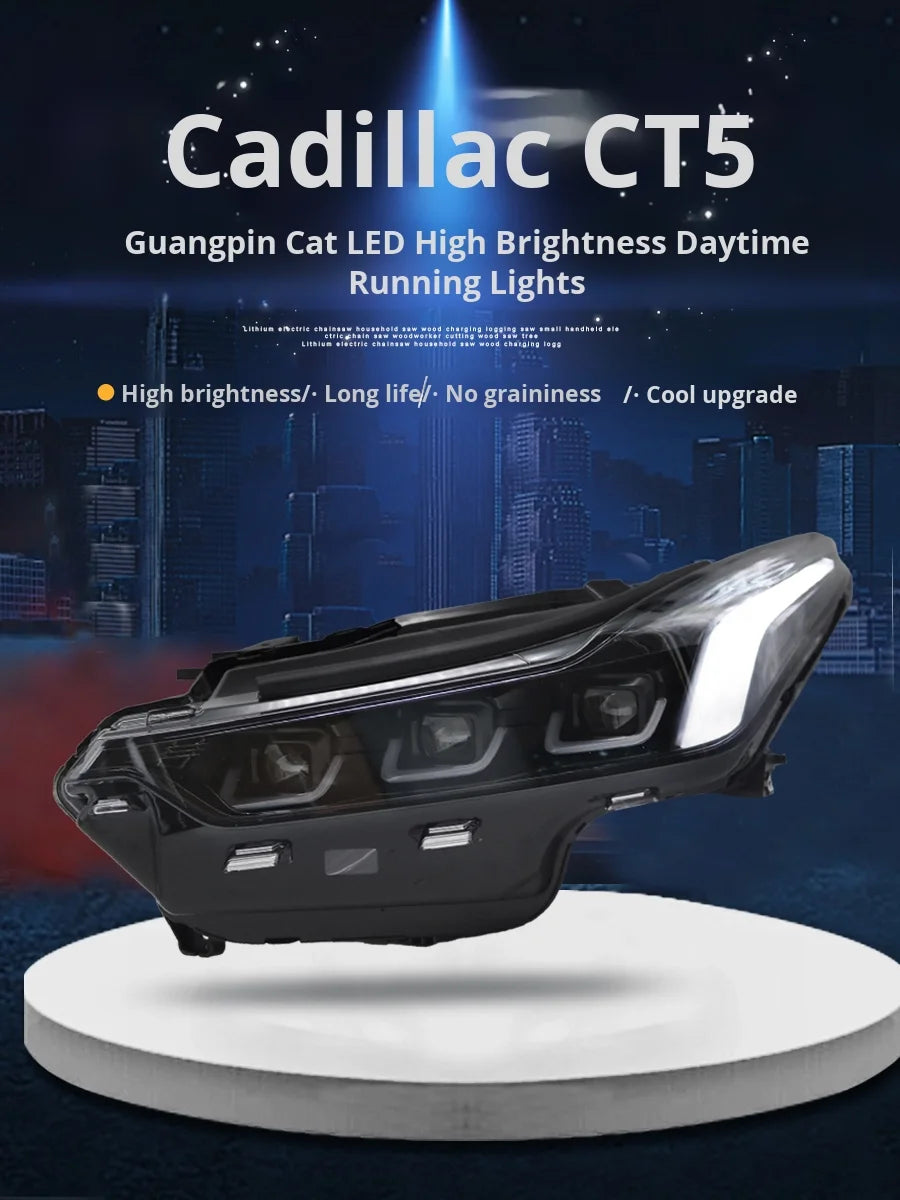 Matrix LED Headlights for Cadillac CT5 (2020-2023) – Bifocal Lens Upgrade