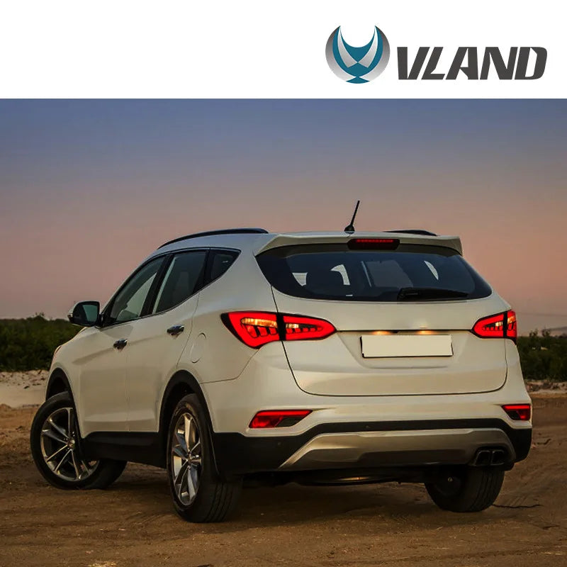 VLAND LED Tail Lights for Hyundai IX45 Santa Fe 2013-2019 – Plug & Play Full LED Rear Lamp Assembly