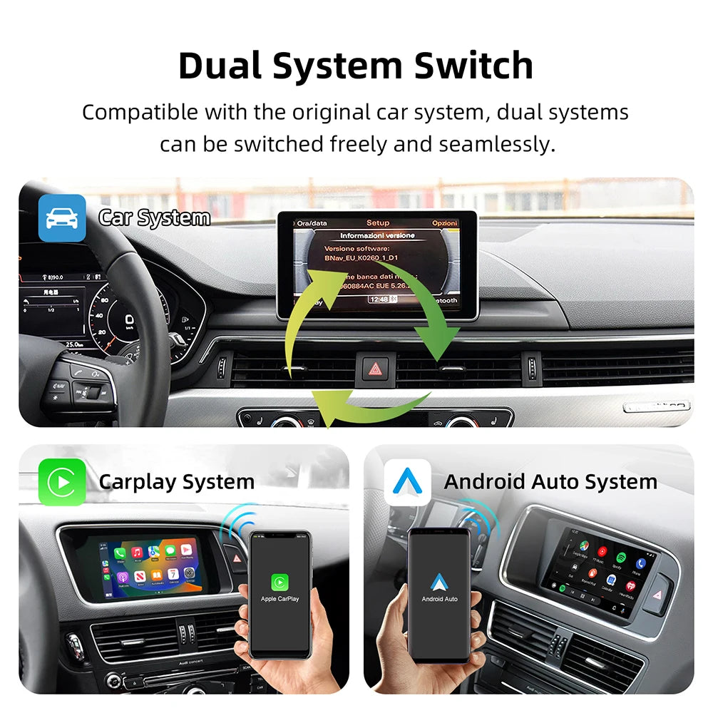 Wireless CarPlay &amp; Android Auto Interface Box for Audi &amp; BMW