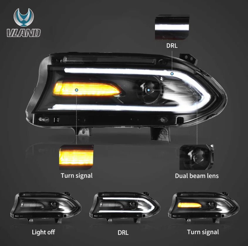 LED Rear Tail Light for Dodge Charger (2015-Up) – High-Performance Replacement Rear Lamp