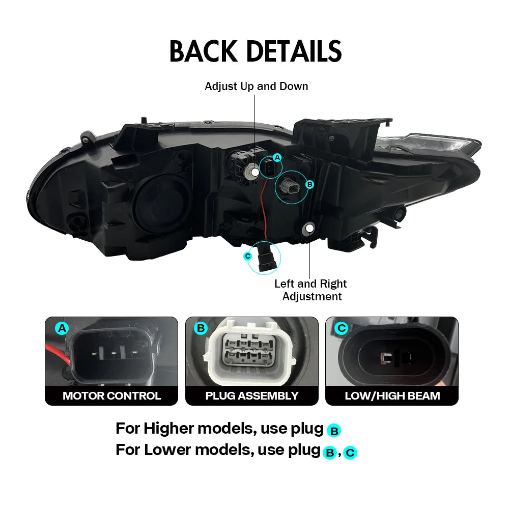 OEM LED Headlights for Honda Accord 2018-2022 – Plug & Play Headlamp Assembly with Welcome DRL
