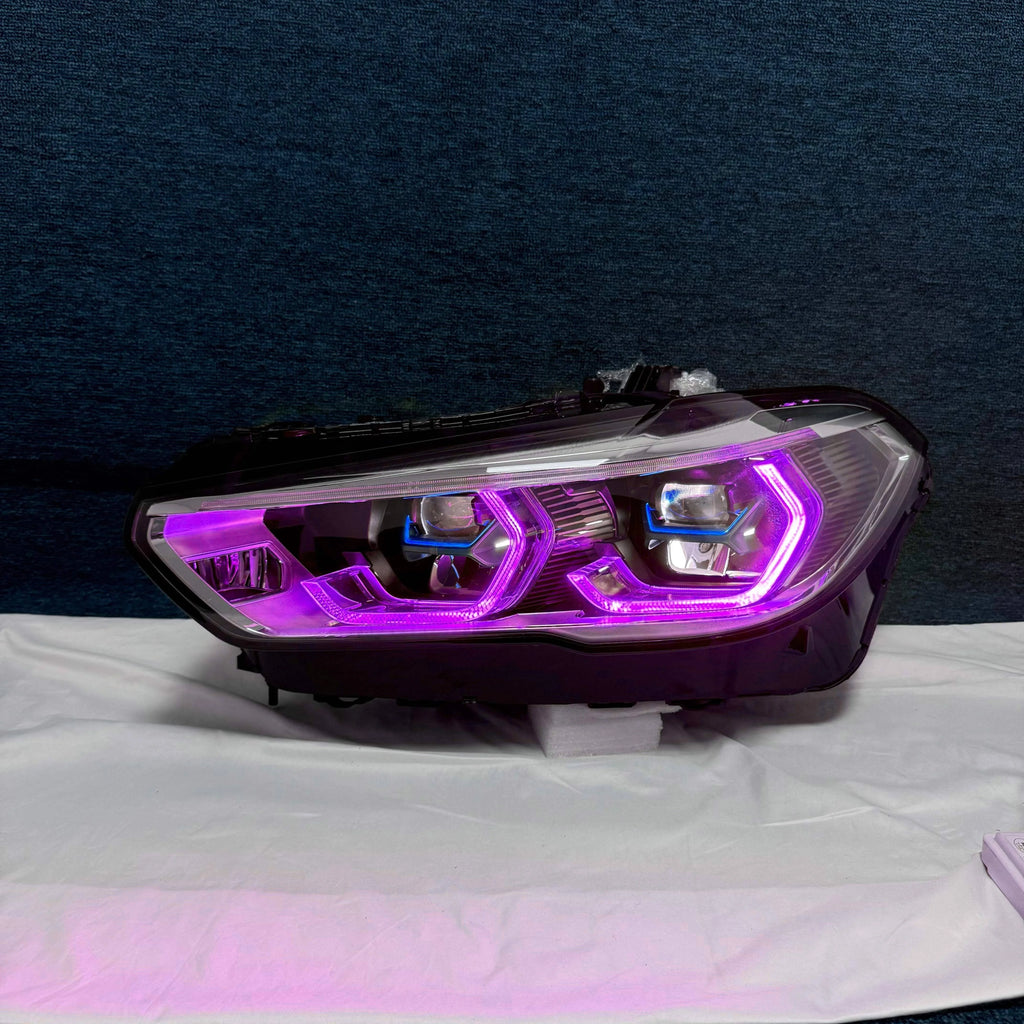 PLD Drl Rgb Colour Control by Phone Headlight for BMW X5 X6 X5M X6M G05 G06 F95 F96 2019-2022 Car LED Headlights