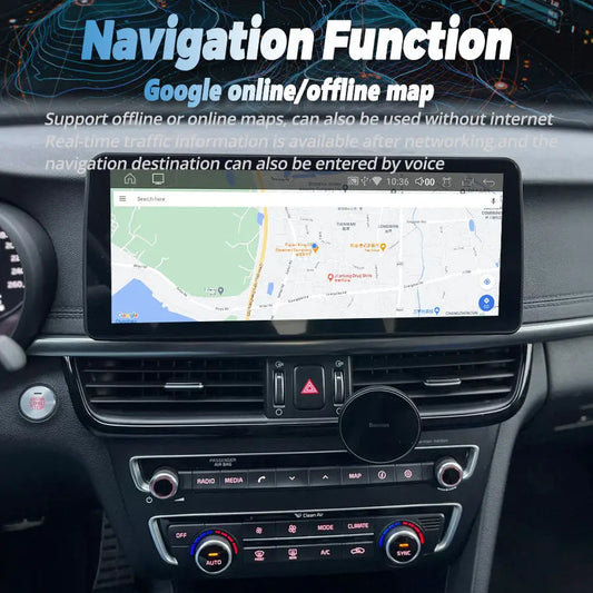 12.3" Android 13 Car Multimedia Player for Kia Optima (2016–2020) – 6GB RAM + 128GB ROM | Wireless Apple CarPlay & Android Auto | GPS Navigation