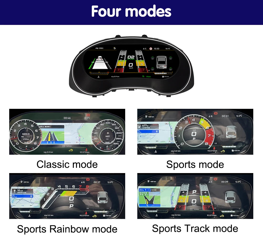 12.3" Digital LCD Instrument Cluster for Audi Q3 (2013–2017) | Plug &amp; Play Virtual Cockpit Upgrade