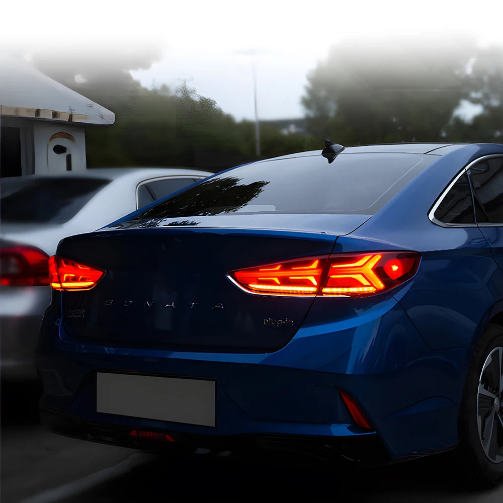 LED Tail Lights for Hyundai Sonata 2018-2019 – Dynamic Sequential Signal & Start-Up Animation Rear Lamp Upgrade