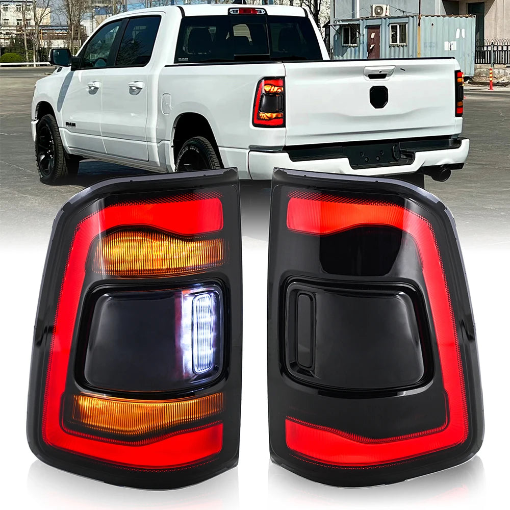 LED Tail Lights for Dodge RAM 1500 (2019–2024) – RAM-B185D-S Rear Lamp Assembly