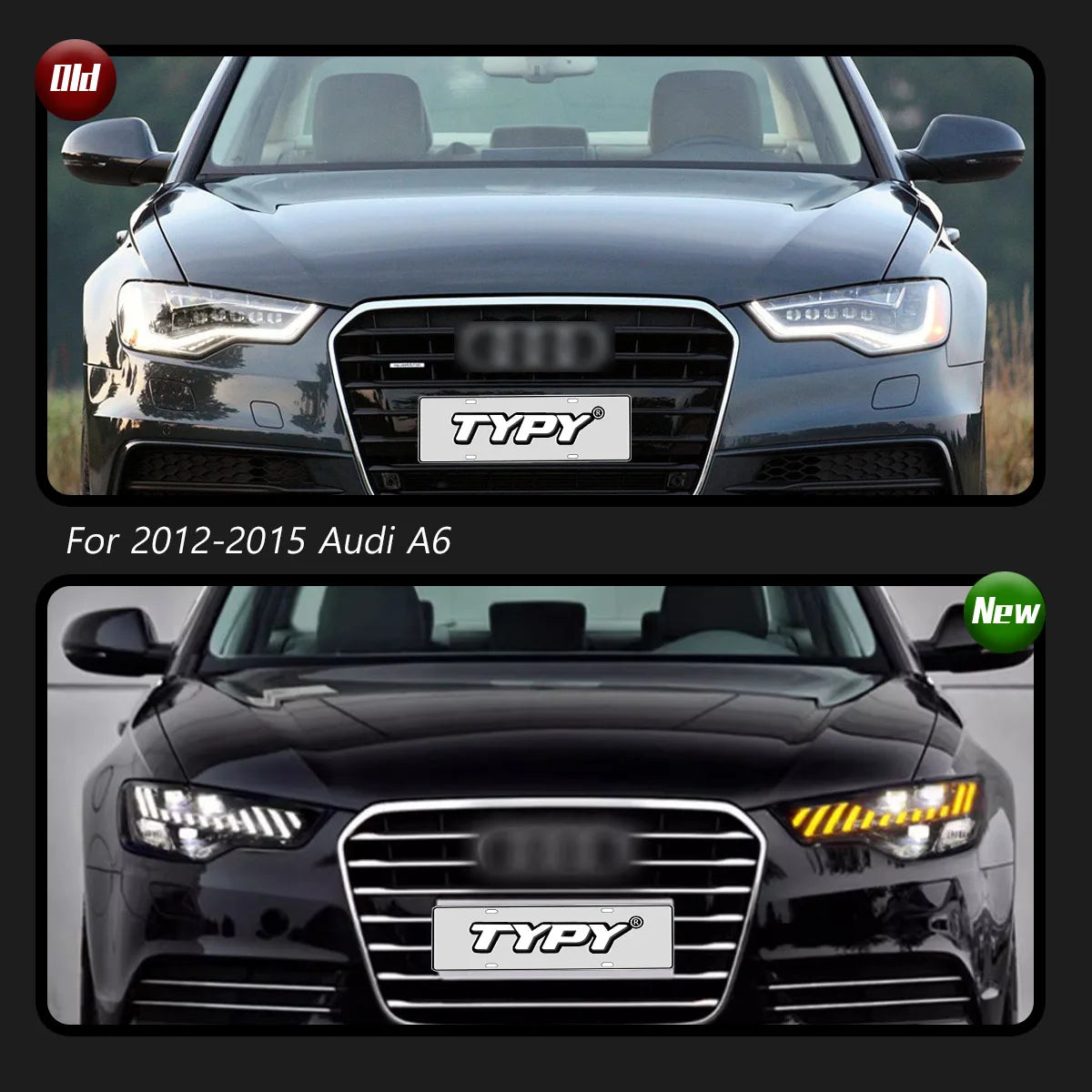 LED Headlight Assembly for Audi A6 (2012–2015) – Premium Upgrade Replacement Headlamp