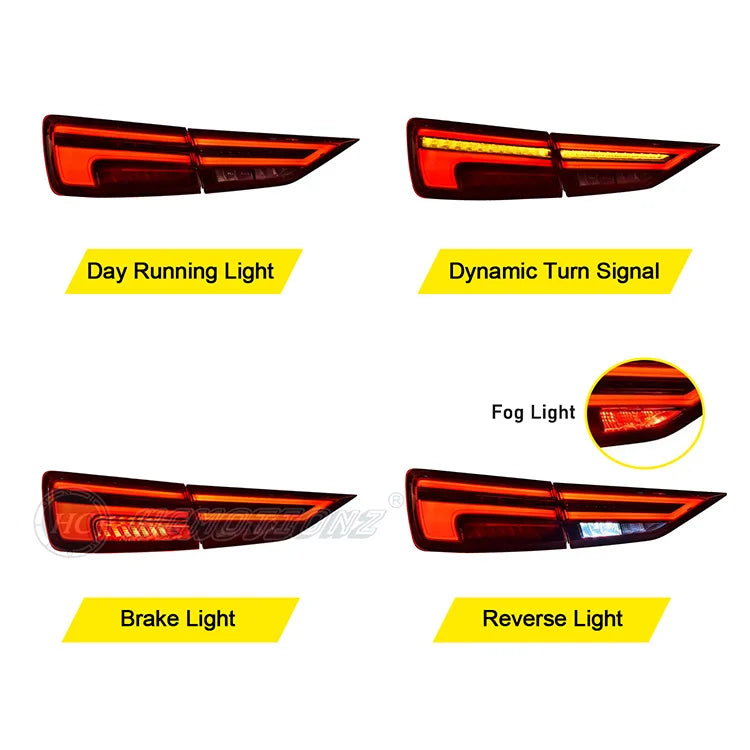 LED Tail Lights for Audi A3 / S3 (2014–2019) – Dynamic Rear Light Upgrade