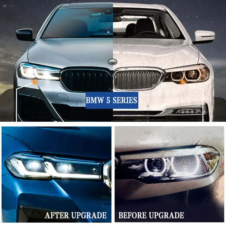 Headlight for BMW 5 Series G30 G31 F10 F90 M5 Facelift Led Lci Laser Assembly Headlamp