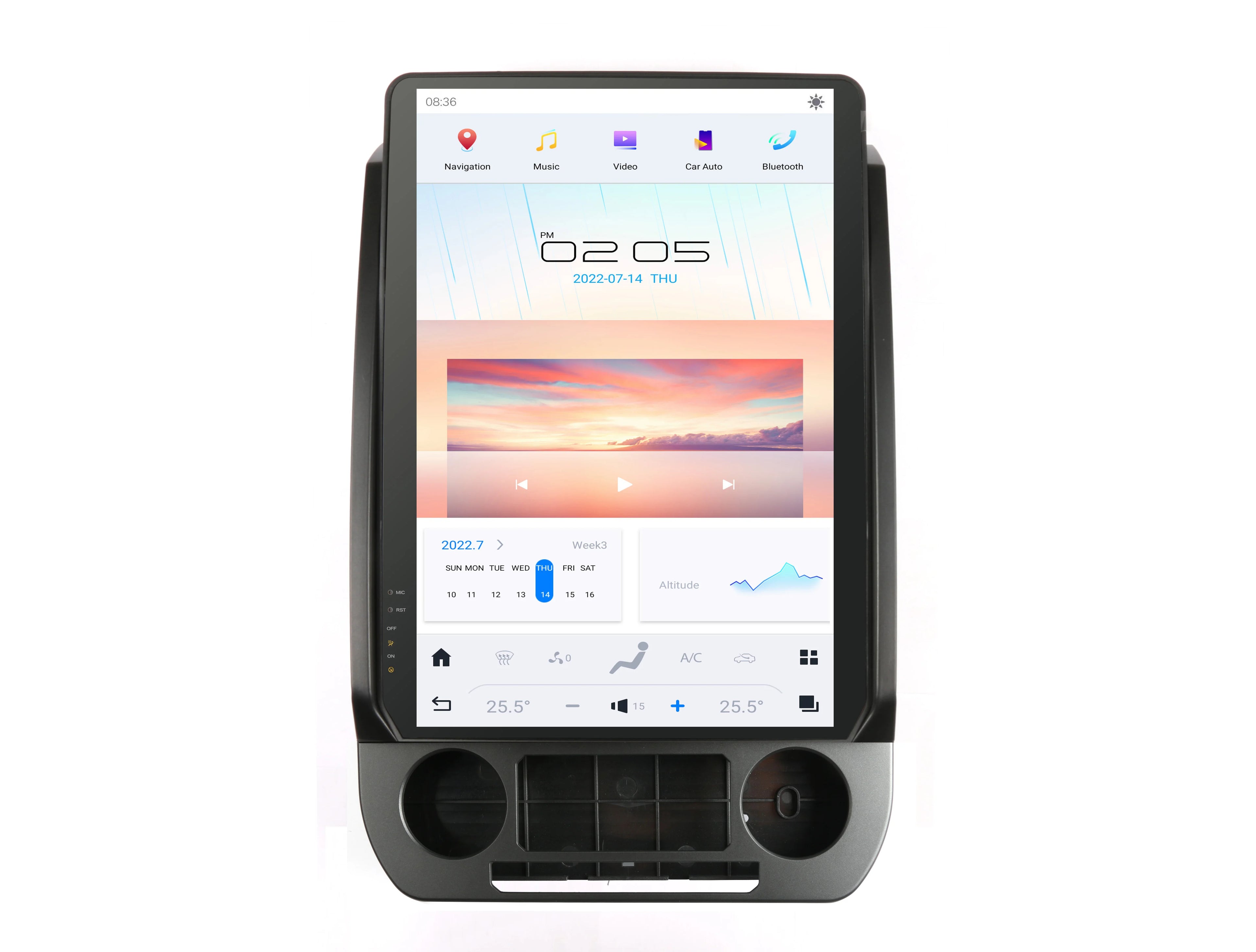 Touch Screen Android GPS Navigation Stereo with Wireless CarPlay &amp; Android Auto for Ford F-150 2015-2021