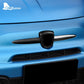 Real Dry Carbon Fiber Front Badge Whiskers Logo Frame for Abarth 595 &amp; 695 (2012–2023)