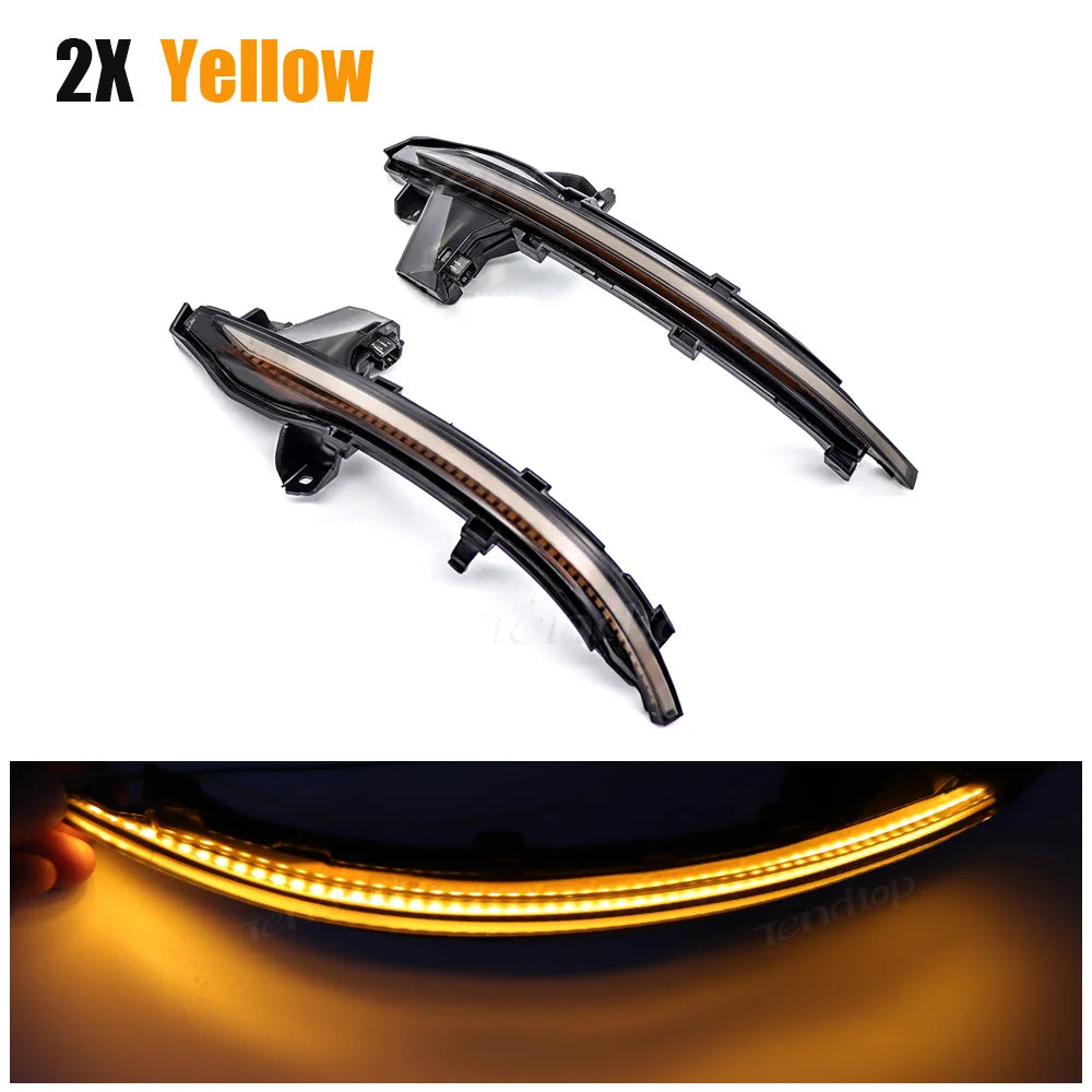 Dynamic LED Mirror Turn Signal Lights for Audi A6 C8, A7 4K &amp; A8 D5 (2018+) – Sequential Indicator Upgrade