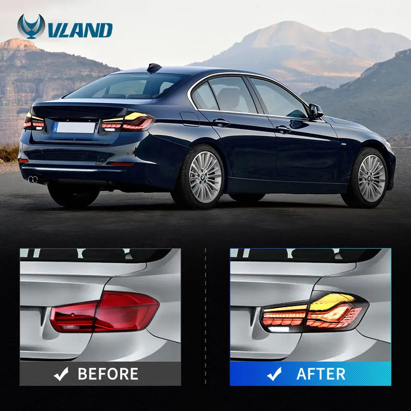 VLAND LED Taillight Rear Lamp Assembly Tail Light 2012 2013 2014 2015 With Sequential Turn Signal Auto Acces for BMW F80 F35 F30
