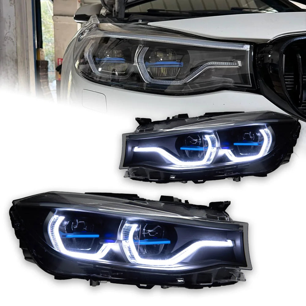 LED Headlight Assembly for BMW 3 Series GT F34 (2013–2019) | Projector Lens Front Headlights