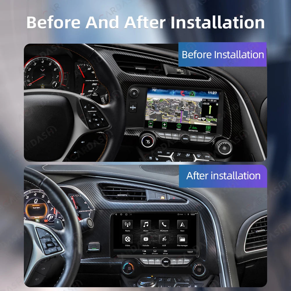 Android 13 Car Stereo for Chevrolet Corvette C7 (2013–2019) | Wireless CarPlay, Android Auto &amp; 4G Multimedia System