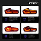 TYPY LED Tail Lights for BMW 3 Series F30 (2013–2018) | Red Lens Rear Light Assembly