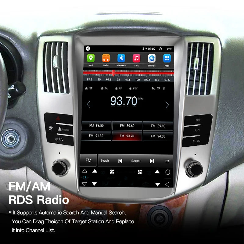 HFMidia 12.8 inch vertical radio for Lexus RX – image 3
