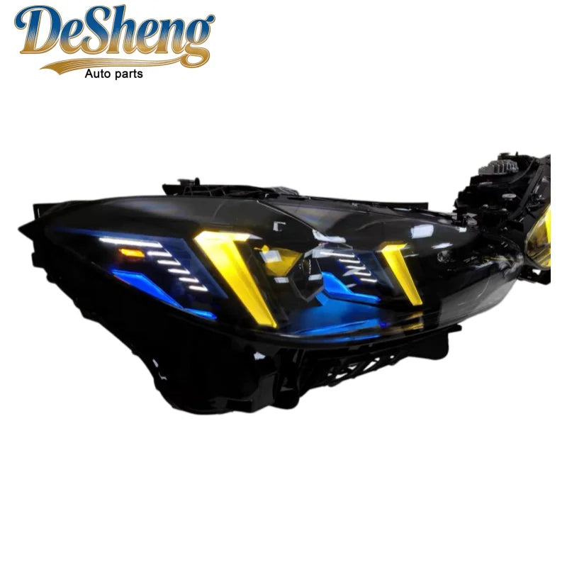 Hot-selling Headlights: LED Headlight Upgrade for BMW M3 and M4 (G81, G82, G22, G23, G26) with Fangs Laser Dual-Beam