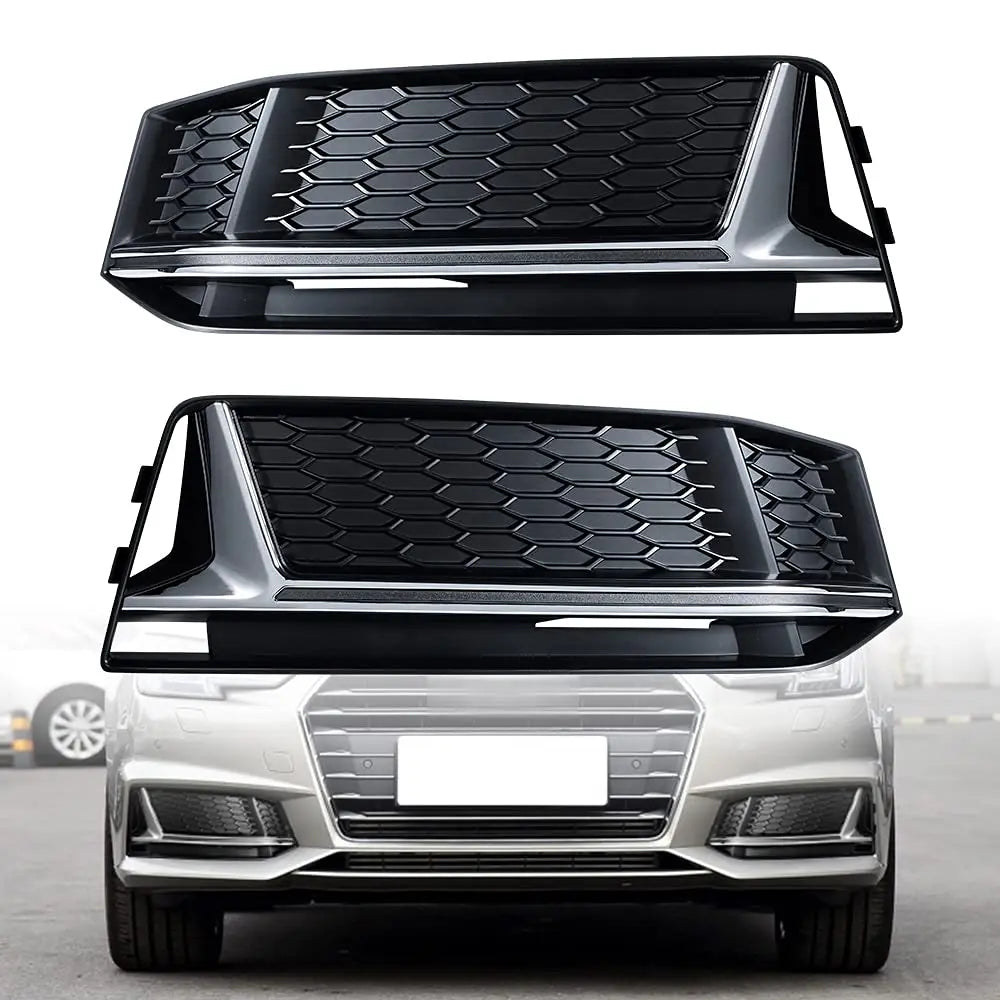 S4 Style Fog Light Grille for Audi A4 B9 (2017-2019)