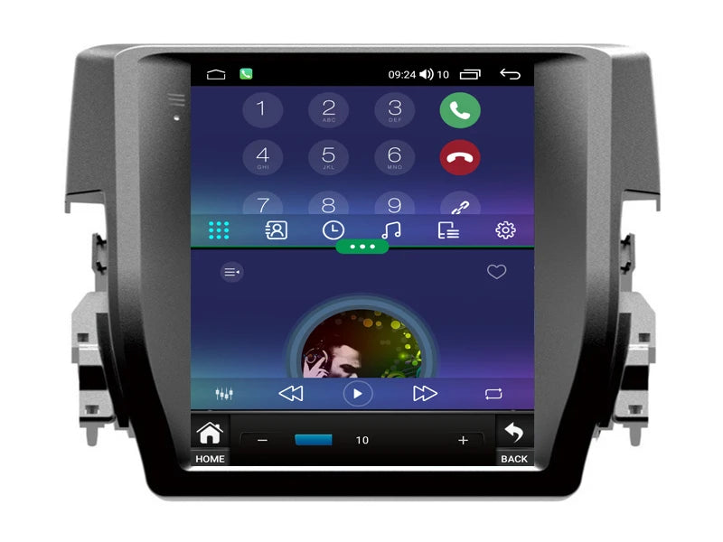 WITSON 9.7" Tesla Style Android 14 Car Stereo for Honda Civic 2016-2018 – Wireless CarPlay & Android Auto