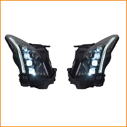 LED Headlight Assembly for Cadillac ATS & ATS-L (2014-2020) – Crystal Bifocal 4-Lens Upgrade